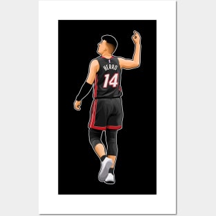 Tyler Herro #14 Gestures Posters and Art